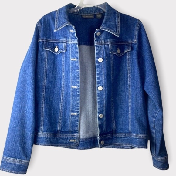 Relativity denim button up jacket cotton spandex blend size medium - Picture 1 of 12